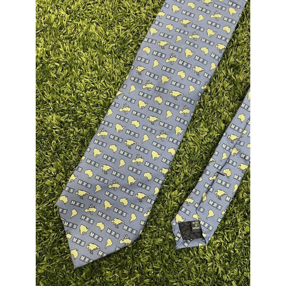 Vineyard Vines Blue MFS INVESTMENT MANAGEMENT USA SILK Tie HMA1420 Necktie Men‎